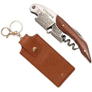Vinopie Wine Opener with Leather Case NIB